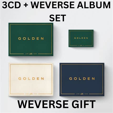 Jung Kook BTS Golden Weverse Gift Version 3CD SET Weverse Album