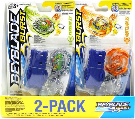 Beyblade Burst Value Starter 2 Pack Roktavor R2 And Kerbeus K2 Battling Tops Amazon Canada