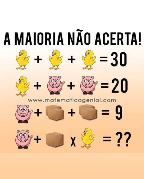 Quanto Vale Cada Um A Maioria Não Acerta Pegadinhas Matematicas