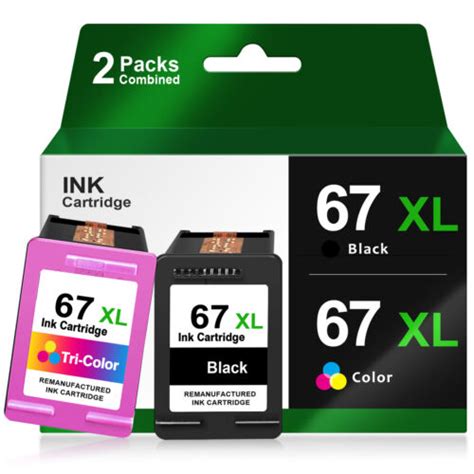 Xl Black Color Ink Cartridge Combo For Hp Deskjet E E Envy