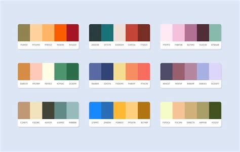 Premium Vector Pantone Colour Palette Catalog Samples In Rgb Hex