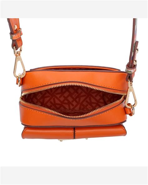 Riachuelo Mini Bag Tampa Fellipe Krein Aw Al A Estampada Laranja