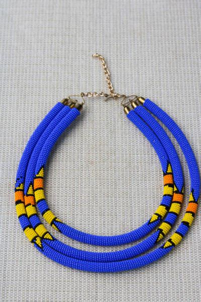 Mapute African Beaded Necklace Naruki