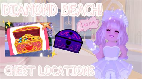 All Chests Locations In Diamond Beach Royale High Youtube