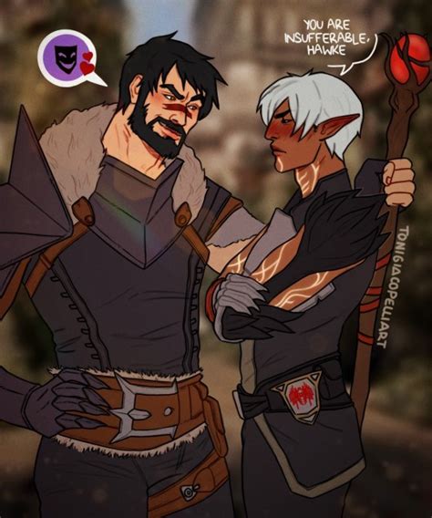 I Just Don T Know How Fenris Puts Up With Hawke Tonigiacopelliart