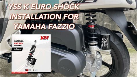 YSS K EURO SHOCK FOR YAMAHA FAZZIO YouTube