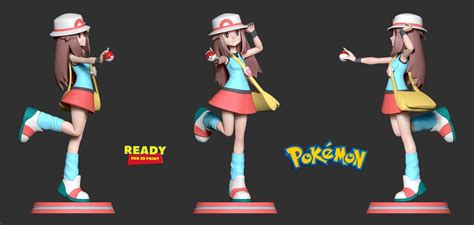 Leaf Pokemon Trainer 3d Model By Sinh Nguyen