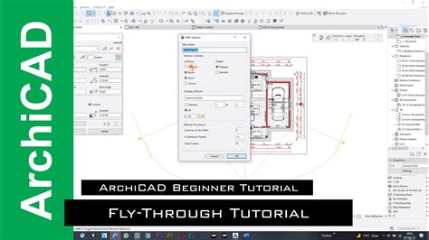 Archicad Begginer Tutorial Fly Through Tutorial Youtube