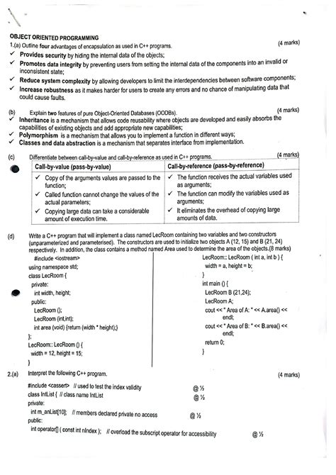 Object Oriented Programming Diploma In Ict Studocu