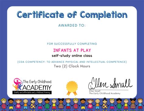 Certificate-Infants-at-Play - The Early Childhood Academy