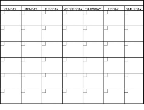 Free 6 Week Calendar | Month Calendar Printable