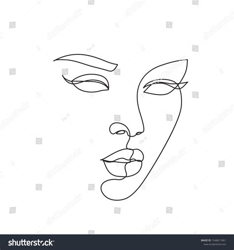 Dibujo Abstracto De Una Línea Mujer Vector De Stock Libre De