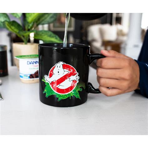 Just Funky Ghostbusters Logo Ectoplasm Heat Changing Ceramic Coffee Mug