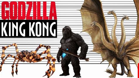 Godzilla And King Kong Size Comparison