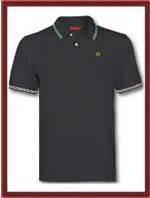 Ferrari Polo Shirts Slim Fit Ferrari Polo Shirt Black FP9214