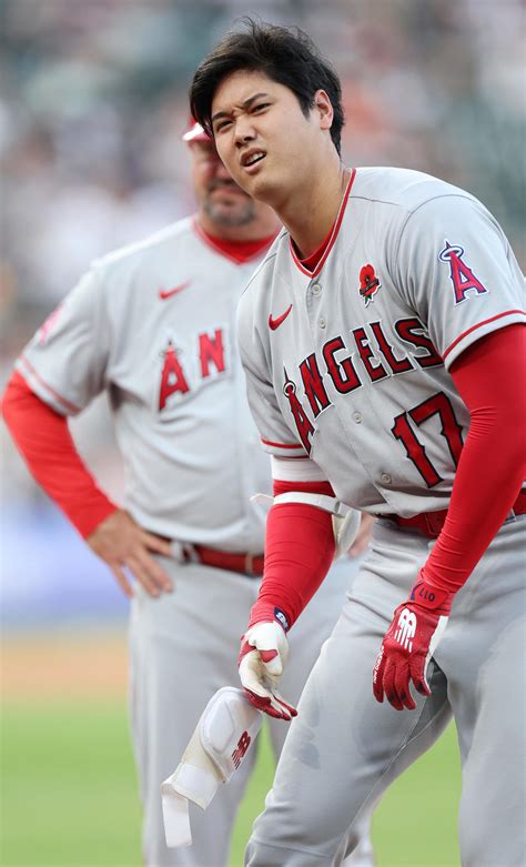 大谷翔平は第1打席で死球に悶絶、4打数無安打2三振 エンゼルスは勝利／詳細 Mlbライブ速報写真ニュース 日刊スポーツ