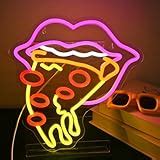 Pizza Slice Neon Sign The Green Head