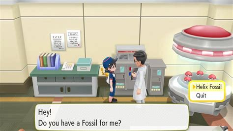 What To Do With Dome Fossil & Helix Fossil In Pokemon Let's Go