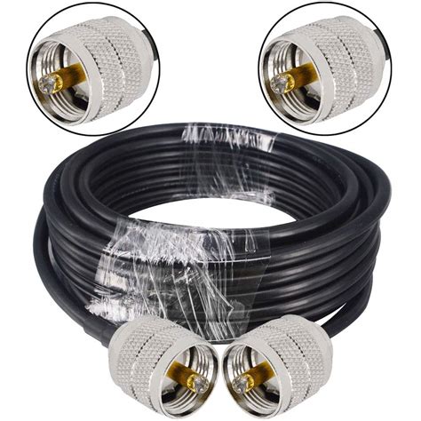 Cb Radio Coax Cable Ft Uhf Male To Male Pl Cb Ham Antenna Cable