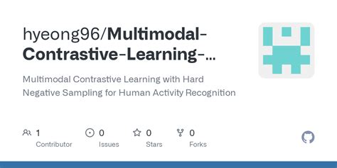 Github Hyeong96 Multimodal Contrastive Learning Har With Hns Multimodal Contrastive Learning