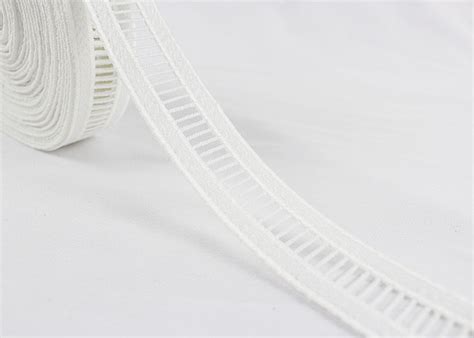 Water Soluble Milk Silk White Lace Trim Ribbon For Garment Dress