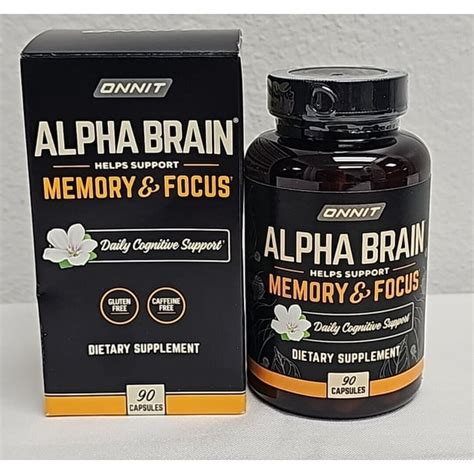 Onnit Alpha Brain Memory And Focus Nootropic 90 Capsules