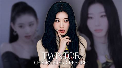 SLOWMO Twixtor Chaeryeong ITZY CHESHIRE JACKET BEHIND Photoshoot