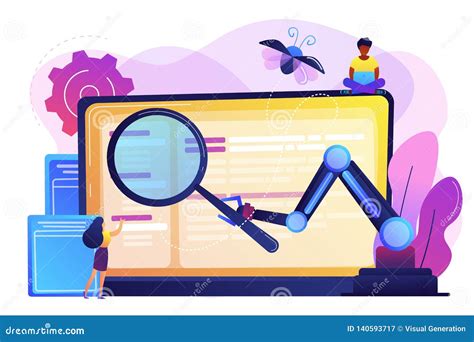 Automated Testing Concept Vector Illustration Stock Vector