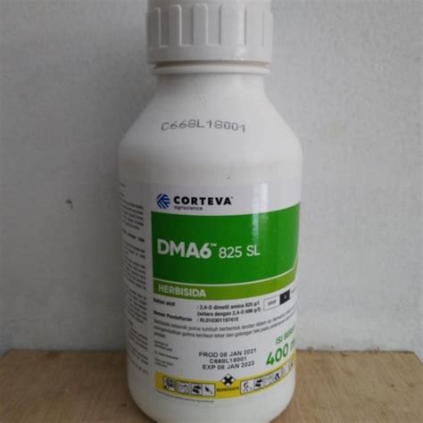 Jual DMA6 825 SL Herbisida Sistemik Gulma Daun Lebar Dan Teki 400 Ml