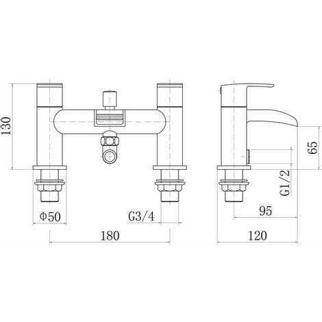 Aquariss Bath Shower Mixer Tap With Hand Shower