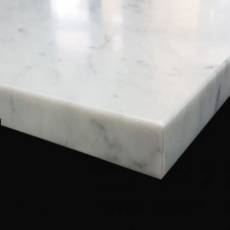 Carrara Honed Bullnose Pencil Edge Step Tread Vanity Top Marble