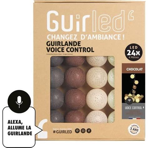 Guirlande Lumineuse Wifi Boules Coton Led Usb Commande Vocale