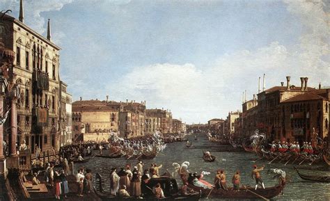 Canaletto - A Regatta on the Grand Canal (c. 1732) : r/museum