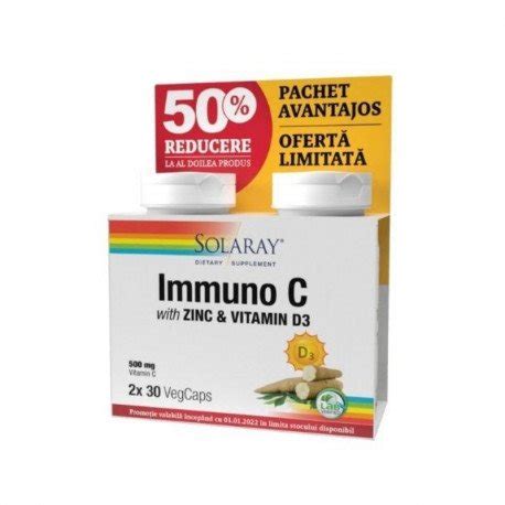 Secom Immuno C Plus Zinc And Vitamin D3 30 Tablete