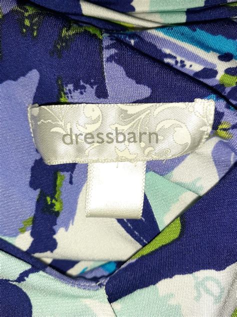 Dressbarn Size A Line Dress Blue Green Purple White Floral