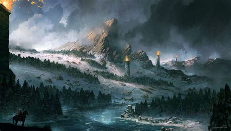 Winter Jorge Jacinto Fantasy Landscape Landscape Scenery Winter