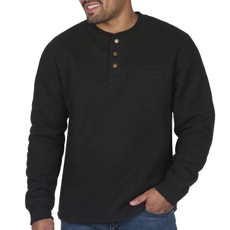 Coleman Long-Sleeve Sherpa Lined Waffle Henley Shirts For Men - Walmart.com