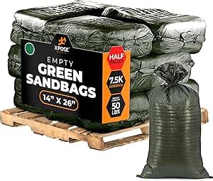 Amazon Woven Polypropylene Sand Bags For Flooding Gravel 14 X