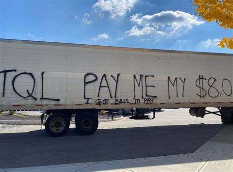 Trucker Spray Paints K Demand Pulls Up To Tql Hq