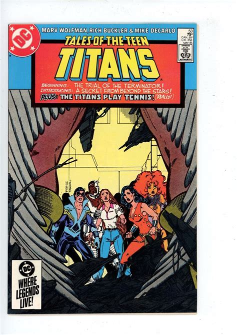 Tales Of The Teen Titans 53 1985 First Appearance Azrael Full Dc