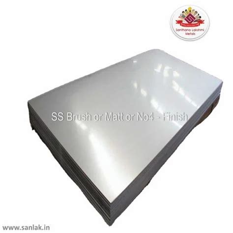 SS316L Stainless Steel Sheet Matt Or Brush Finish At 348 Kg