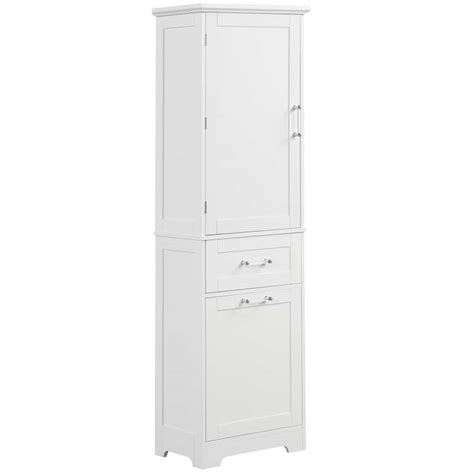 Tall Bathroom Storage Cabinet Freestanding Storage Cabinet With Two Different Size Drawers And