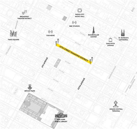 Diamond District Nyc Map - Fancie Shandeigh