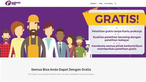 Tandingi Kartu Prakerja Situs Prakerja Org Sediakan Kursus Online Gratis