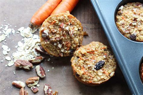 Healthy Carrot Cake Oatmeal Muffins Fully Mediterranean