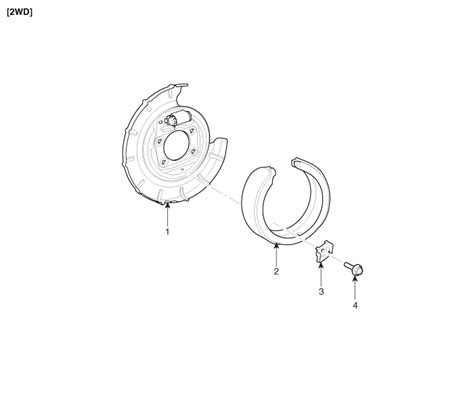 Kia Sportage Parking Brake Assembly Components And Components