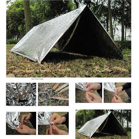 Outdoor Camping Equipment Emergency Blanket Cold Proof Waterproof Blanket Tent Survival Rescue