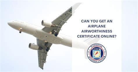 Can You Get An Airplane Airworthiness Certificate Online