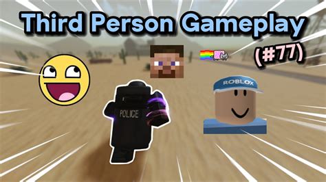 Doing Only Third Person Roblox Evade Big Team Gameplay Youtube