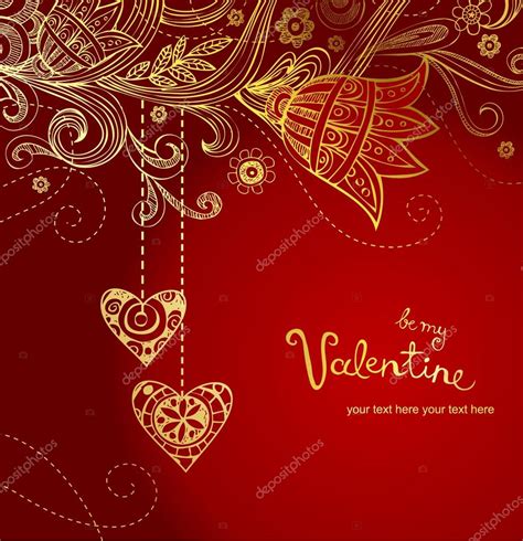 Greeting Card For Wedding Or Valentine Day — Stock Vector © Azzzya